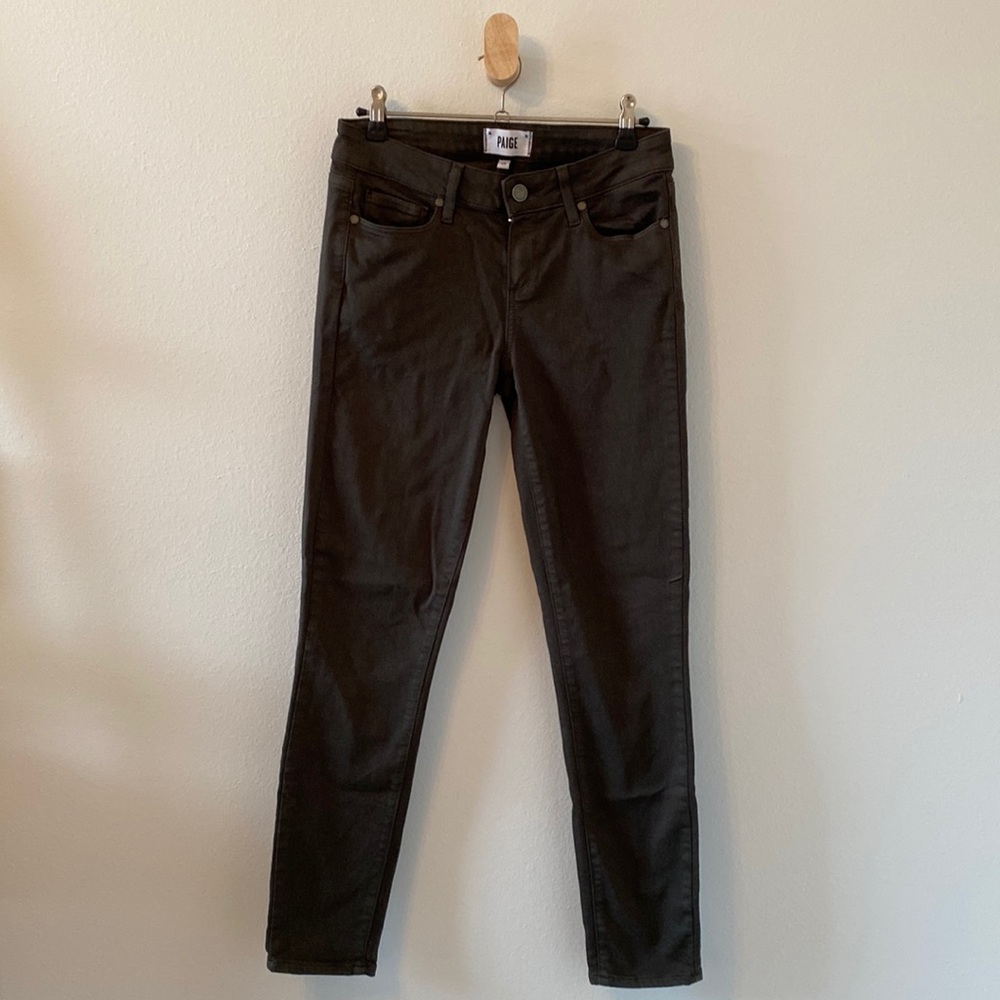 Paige Verdugo Ankle Pant 26 Dark Moss